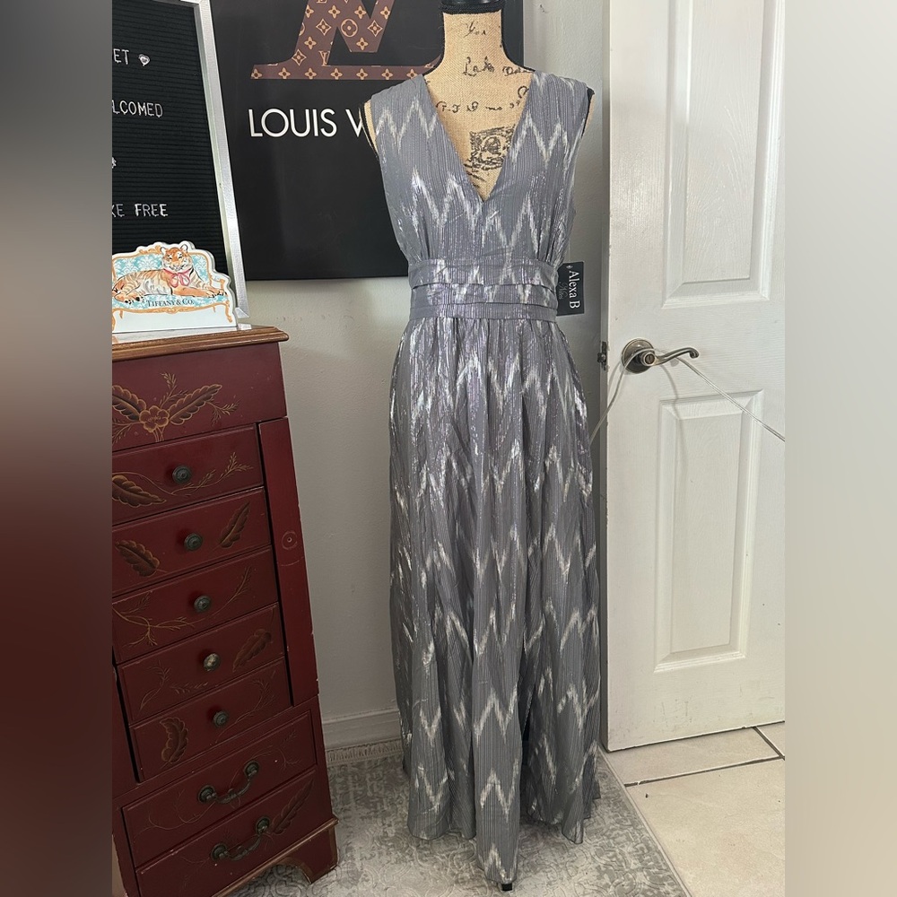 🆕Alexa B Nites Silver Dress